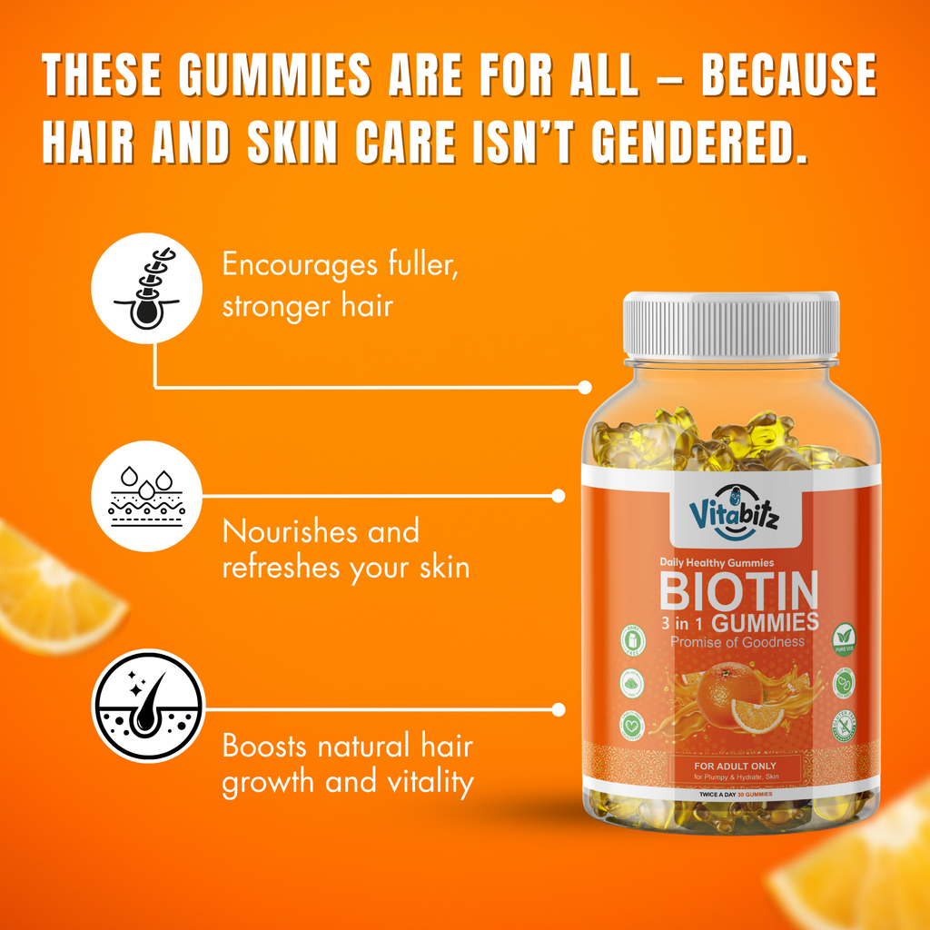 Vitabitz Melatoninn & Biotin Gummies Combo