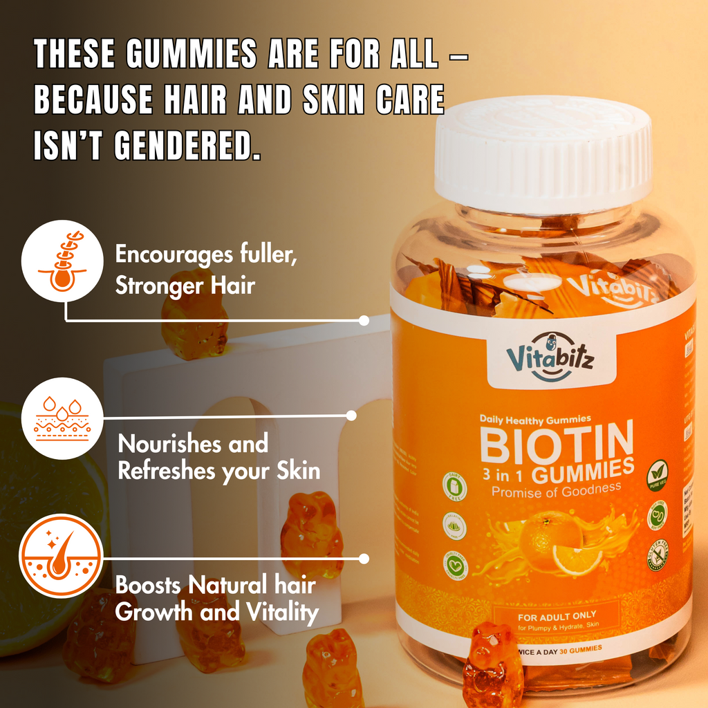 Vitabitz Biotin 3 in 1 Gummies
