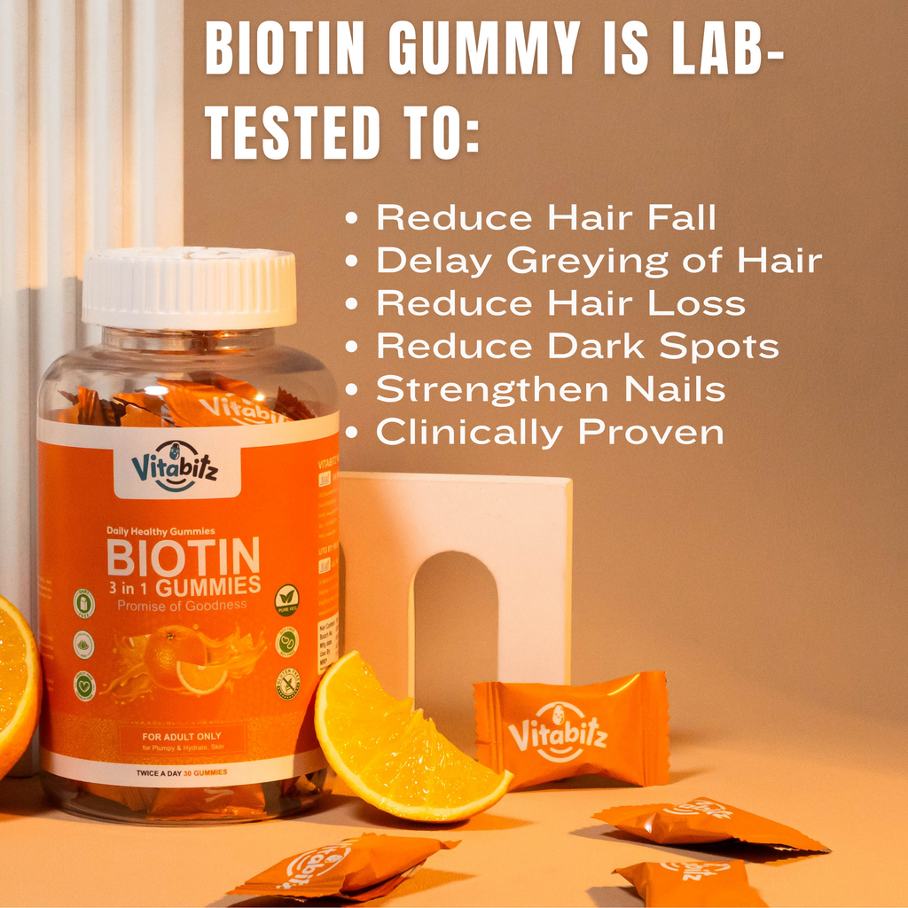 Vitabitz Biotin 3 in 1 Gummies