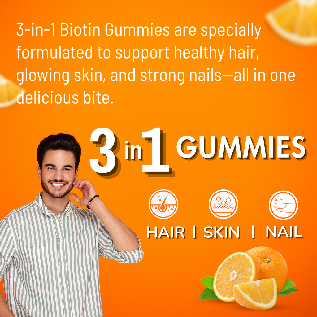 Vitabitz Biotin 3 in 1 Gummies