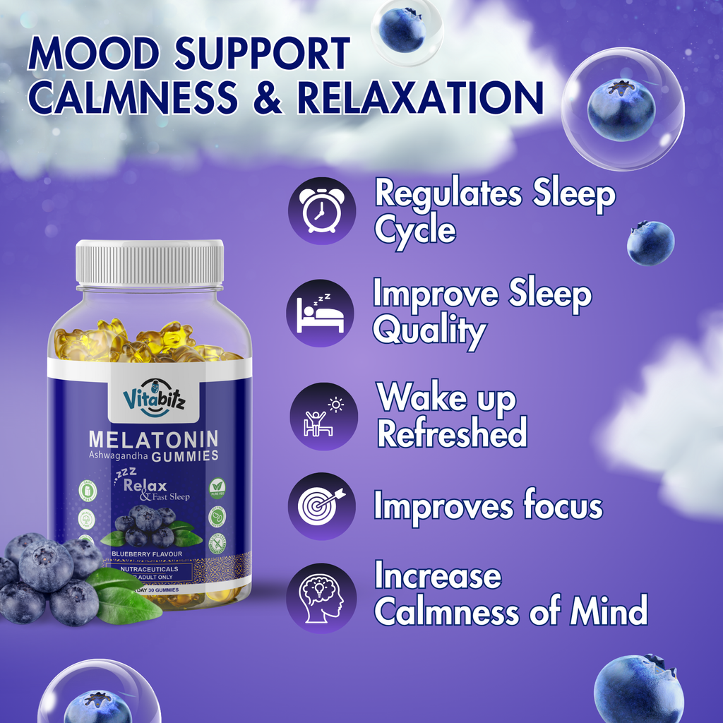Vitabitz Melatoninn & Biotin Gummies Combo