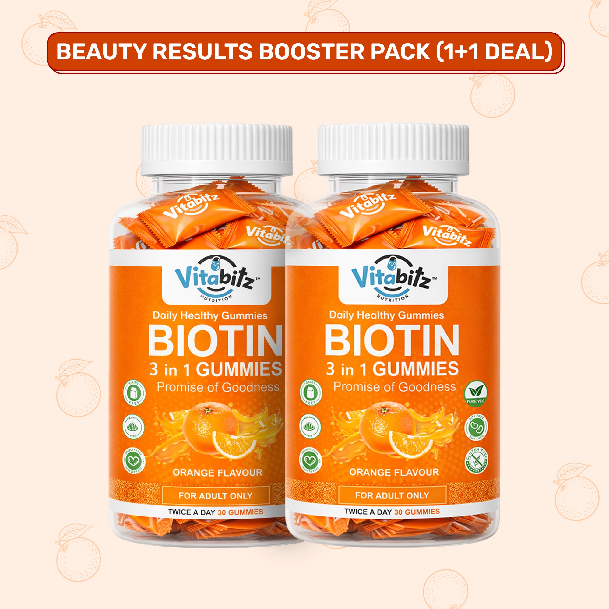 Biotin Beauty Duo (2 Bottles Biotin)