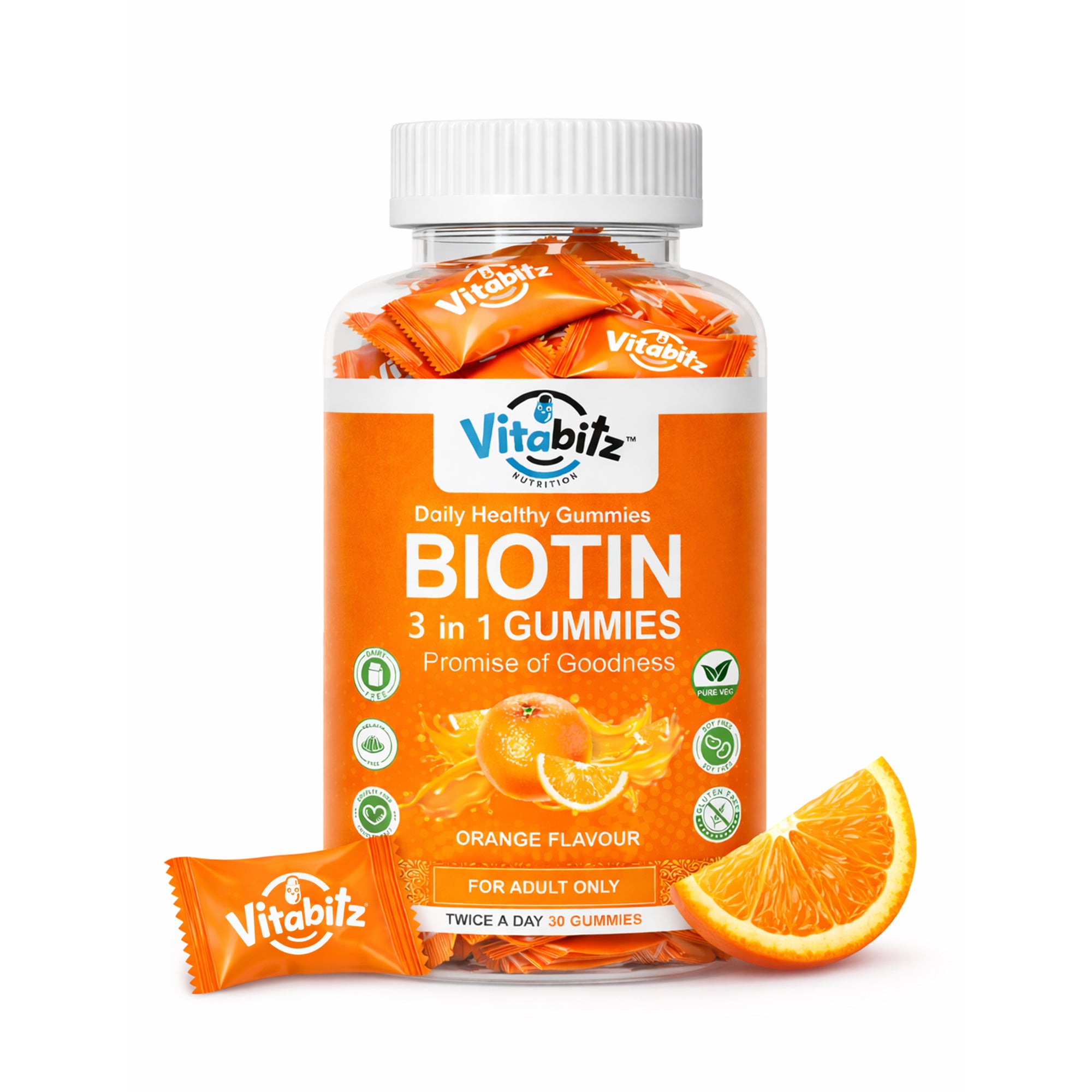 Vitabitz Biotin 3 in 1 Gummies