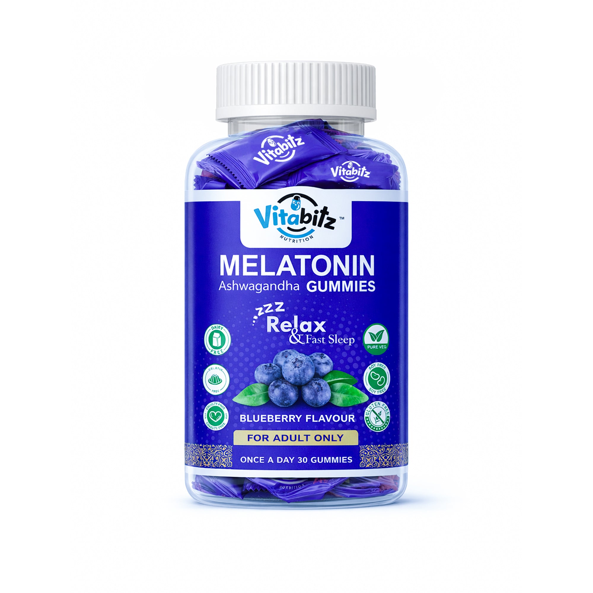 Vitabitz Melatonin Ashwagandha Gummies