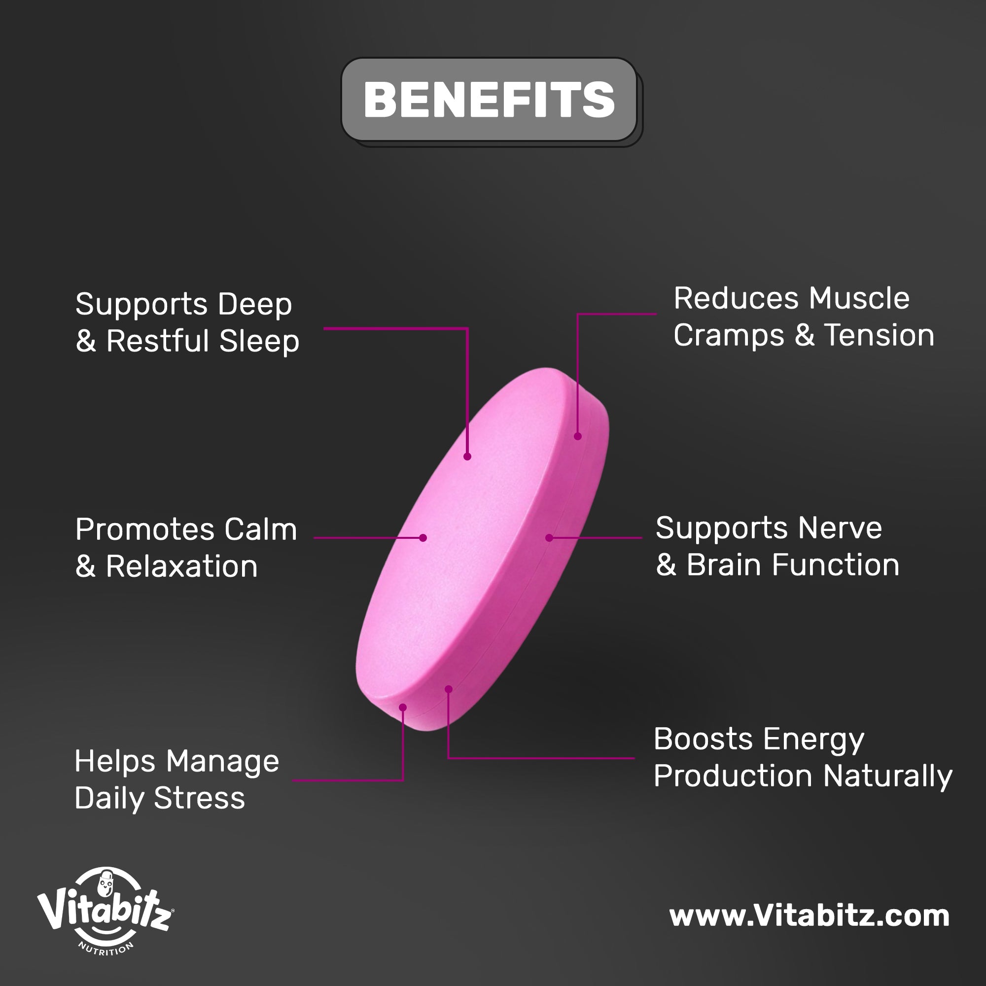 Chelated Magnesium Glycinate + 5 Melatonin Gummies
