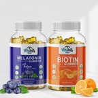 Vitabitz Melatoninn & Biotin Gummies Combo