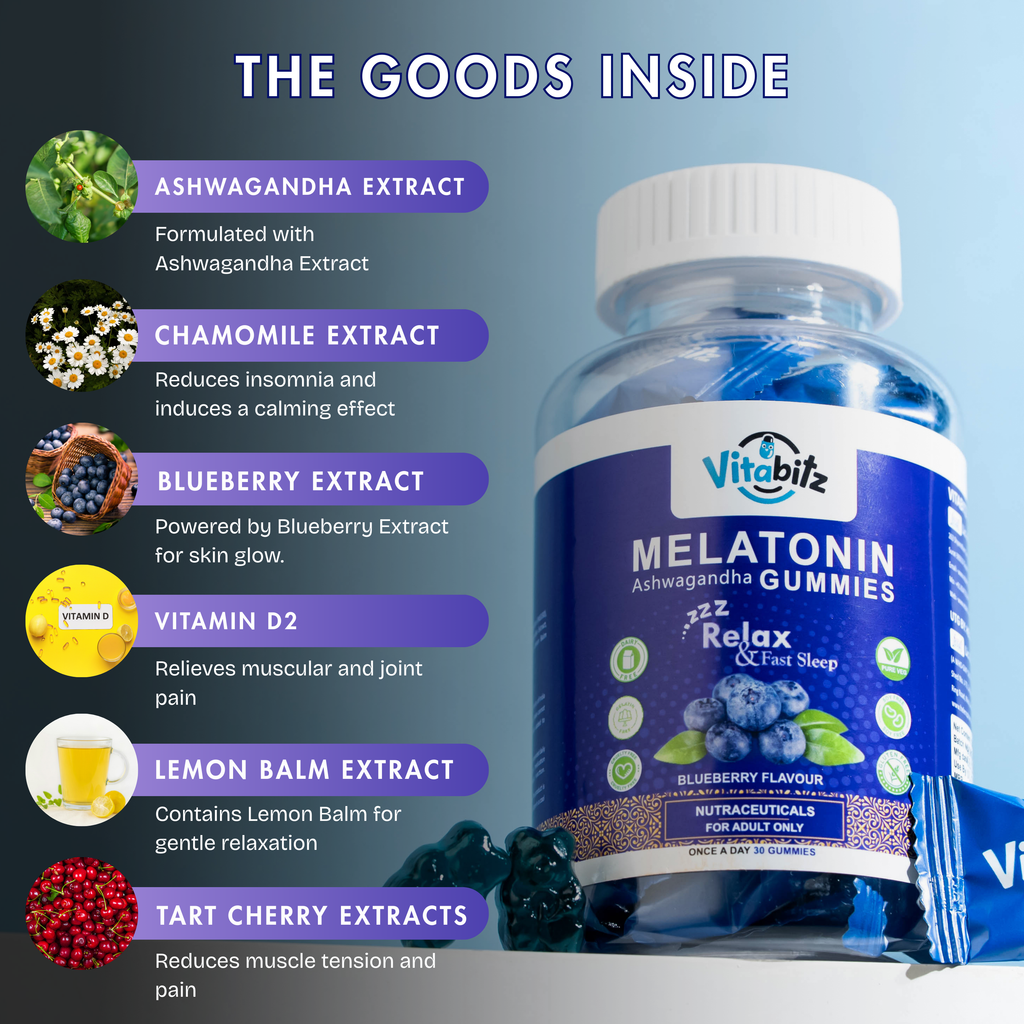 Vitabitz Melatonin Ashwagandha Gummies