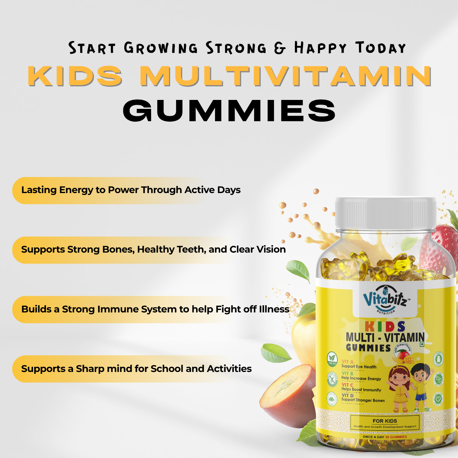 Vitabitz Kids Multivitamin Gummies